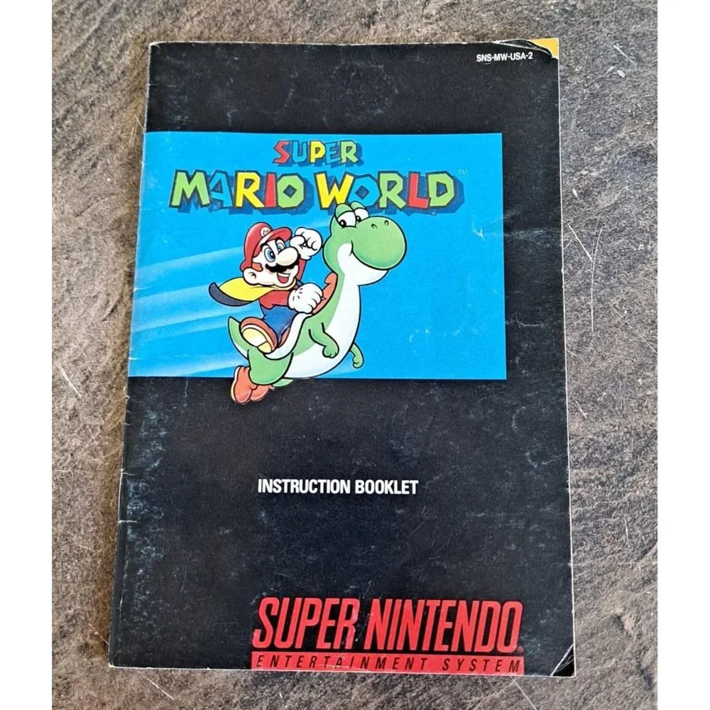 Vintage Super Nintendo NES Instruction Manual Booklets Super Mario Pilotwings x